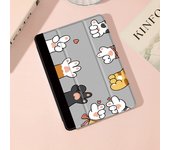 Cute Cat Case For iPad 9th/ 8th/ 7th Generation 10.2 inch Case,For MiNi 4/5/6 Cover,with Pencil Holder,Auto Wake/Sleep Cover