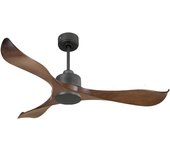 Ventilador de techo Reversible Termostato Wifi Motor DC Techos Inclinados Mando a Distancia Adaptador 2/3 Aspas Hypersilence Memoria