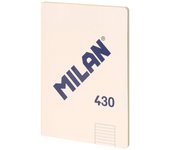 MILAN 430 - Libreta A4 Encolada. Papel Cuadriculado 48 Hojas 95gr Beige