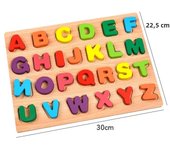 Kids Wooden 3D Puzzle Educational Toys Number Letter Tangram Jigsaw Matching Game Children Hand Grab Boards Cognitive Toys