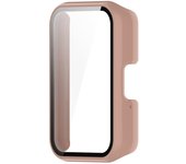PC Watch Case Watch Screen Protector with Tempered Glass Anti-Fall Dustproof for Samsung Galaxy Fit 3 SM-R390