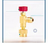 Liquid Safety Valve Flow Control Valve for R410A R22 Air Conditioning Refrigerant Adapter Refrigerant Charging Valve for Air