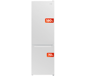 Frigorífico Combi blanco EVVO F52 , Motor Inverter, Sistema de Enfriamiento Multi Air Flow, Luz LED Interior, Smart ECO, Fast Cooling, Eficiencia Energética E