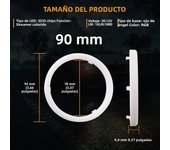 1PCS APP Control 12V Halo Rings Angel Eyes RGB Cotton Lights LED Car Headlight Motorcycle DRL Driving Light Colorful 60MM-120MM