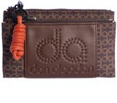 Cartera para mujer DON ALGODON Fano en piel sintética negra con cremallera.
