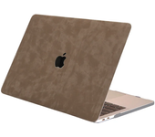 Carcasa para MacBook de Gamuza Sintética Marrón