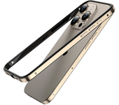 Luxury Light Aluminum Metal Frame or iPhone 12 13 14 Plus 15 Pro Max Titanium Bumper Case Hybrid Siliicone Back Acccessories