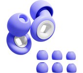 HUAK 1set Reusable Silicone Ear Plugs+ Extra Coverage, Perfect For, Swimming, sleeping, learning, Concert, Motorcyclists & More