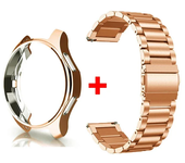 Band+Case for Samsung Galaxy Watch 6 5 4 44mm 40mm Classic 46mm 42mm Stainless Steel Bracelet Galaxy Watch 3 5 Pro 41 45mm Strap