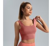 Tirantes anchos, sujetador Deportivo antivolpes y antilacidez, sujetador Deportivo push-up para correr y fitness