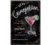 Cocktail Recipes Vintage Tin Sign White Russian Martini Cosmopolitan Cocktail Retro Plaque Sign For Bar Pub Home Wall Art Decor
