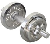 Mancuerna Cromada 10 Kg Hammer- Juego de Pesas de Hierro para Entrenamiento Físico en Casa
