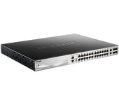 D-Link DGS-3130-30PS Gestionado L3 Gigabit Ethernet (10/100/1000) Energía sobre Ethernet (PoE) Negro, Gris
