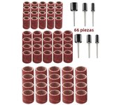 80-600 Grit Sanding Drum Kit for Dremel  Grinding  Bands Sleeves Abrasive with Mandrels Rubber for Rotary Tool
