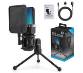 Gaming Computer Professional Condenser Microphone Mic PC Laptop USB Wired Live Streaming Podcast Studio Mike Kit Gamer Karaoke