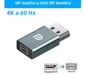 8K 4K Displayport To Mini Displayport Adapter Mini DP to DP Cable Extender For Projector PC TV Macbook Pro Air Monitor Converter