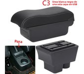 For Skoda FABIA Armrest box For Skoda Fabia II 2 Car Armrest 2008-2014 Curved Surface leather Car Storage Box Simple installatio