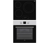 Set horno + vitrocerámica New Pol NVH3Z8P negro/inox