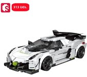 SEMBO Sports Car Building Blocks MOC Racing Vehicle Models Off-Road Assembly Bricks Car Construction Set for Boys Toy Kids Gifts