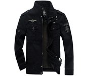FGKKS 2023 Military Loose Men's Jacket New Autumn Casual Cotton Workwear Jacket High-Quality Design Bomber Jackets Male