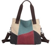Bolso de Lona para Mujer, Bolso Informal, Bolso de Lona Retro, Bolso de