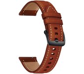 22 20mm Leather Band Straps For Garmin Forerunner 265 965 255 255M 245 645 158 55/Vivoactive 4 3 5 /Venu 3 2 SQ 2 Plus Bracelet