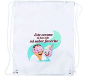 3 Mochilas de cuerdas frase bonita verano dulce amor san valentin aniversario novios pareja playa piscina picnic excursion