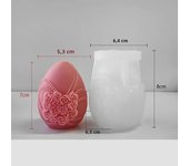 Easter Egg Silicone Candle Mold Aromatherapy Plaster DIY Craft Candles Making Tools Ornaments Embossed Flower Egg Mold
