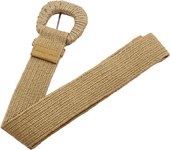 100cm New Retro Women Summer Pin Buckle Belts Fashion Female Braided Wide Belts Designer Woven Elastic PP Straw Girls Waistband