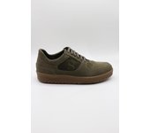 Zapatos Deportivos de Piel Serraje Verde para Hombre - Cómodos y Elegantes