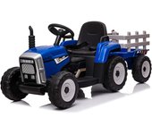 BABYCOCHES - Tractor eléctrico para niños con batería 12V,  mando a distancia, equipo de sonido. Tractor infantil con remolque. Gama de coches eléctricos infantiles y vehículos a batería. Tractor eléctrico con remolque desmontable. Iluminación y sonido.