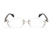 2024 Retro Frameless Ultra Light Women Men Reading Glasses Blocking Blue Light Computer Presbyopia Eyewear Eyeglasses +1.0..+4.0