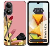 Funda Silicona para Zte Blade A33s diseño Brochas Dibujos