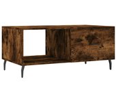 vidaXL Mesa de centro madera contrachapada 90x50x40 cm Blanco, Negro, Blanco brillante Mesita de Salón o Comedor o Auxiliar Mesa de Café Meuble Salón