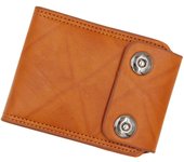 Nueva cartera corta de cuero sintético para hombre, estilo casual, con estampado de dólares estadounidenses y doble hebilla.