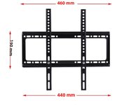 26-63inch TV Support Mount Adjustable Television Mounting Holder with Level Low Profile Flat TV Wall Mount for LCD LED Monitor