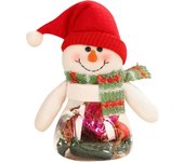 Navideño Muñeco de nieve Tarro de dulces Decoración del hogar Decoración Tarro de dulces Contenedor de dulces navideños Decoración de escritorio Mesa de banquete Caja de dulces