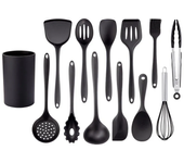 Silicone Cooking Utensils Non-stick Kitchenware Tools Spatula Ladle Egg Beaters Shovel Soup Butter Scraper Kitchen Cookware