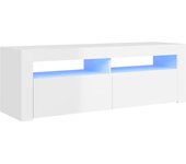 vidaXL Mueble de TV con luces LED 120x35x40 cm, Mueble de Salon, Mueble TV, Mueble TV salon, Mesa de TV, Mueble tele