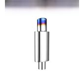 Car Exhaust Pipe Muffler Tail Universal Oval Stainless  51 57 63mm Blue Silver Exhaust System Mufflers Sports Car Sound