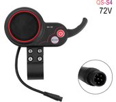 6PIN Electric Scooter Controller Display for Zero 8 9 10 8X 10X E-scooter Thumb Throttle QS-S4 LCD Display Kit Repair Parts