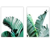Set de 2 cuadros calidad premium con marco de madera - 30x40 cm o 50x70 cm - POSTER LAB