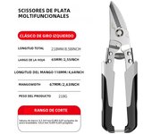 Professional Industrial Shears:Stainless Steel Scissors Tin Snips for Metal Sheet & PVC Pipe Cutting