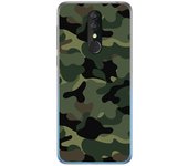 Tumundosmartphone Funda Gel Tpu para Alcatel 3 2019 diseño Camuflaje Dibujos