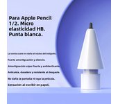 Pencil Tips 4B 2B HB For Apple Pencil 1/2 Gen Replacement Crystal Diamond Tips Anti-wear Stylus Pen Tips Elastic Nib Durable