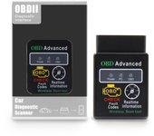 Escáner de diagnóstico para automóvil ELM327 HH V1.5 OBD2 con Bluetooth y chip 25K80