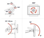 Soporte de Monitor Ergotron LX Desk Mount, Montaje en Escritorio - Aluminio y Acero - Blanco - Pantalla Hasta 32 Pulgadas