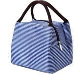 Bolsas para el almuerzo, bolsas reutilizables para el almuerzo, bolsa térmica portátil para el almuerzo, bolsa para el almuerzo con aislamiento para picnic, oficina, playa (azul)