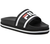 Chanclas Fila Morro Bay Zeppa woman con plataforma color negro y blanco chanclas Fila para playa y piscina