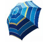 Anjosa Parasol Playa 200 Cm 8 Varillas Tubo 22/25 Mm Poliéster Refugios y Toldos